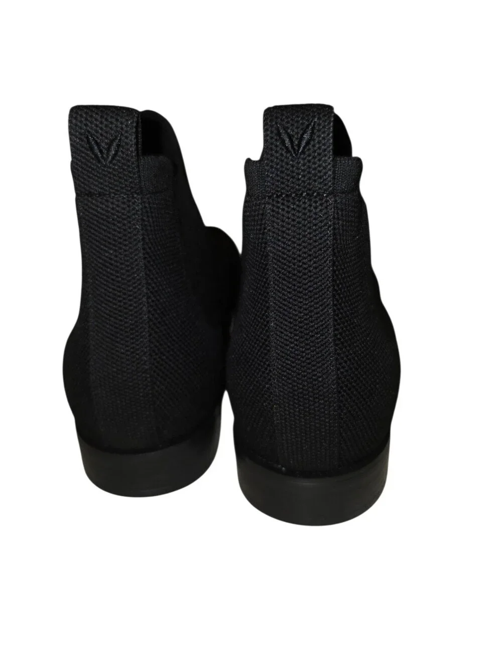 Vivaia Women's Black Knit Chelsea Ankle Boots Size EU 40 US 9